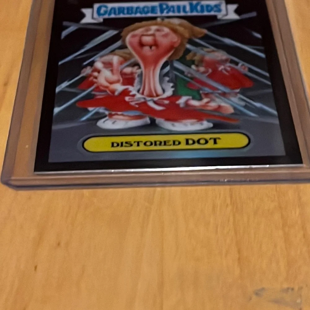 Garbage Pail Kids GPK Chrome Black Refractor Distorted Dot 96a 64/99